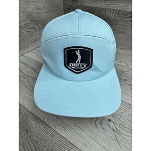 Dirty Birdy Snap Back Golf Cap Hat Light blue